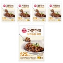 가뿐한끼 닭가슴살 짜장 130G, 5개